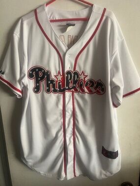 Philadelphia Phillies Rare Stars & Stripes Baseball Jersey , Size XL